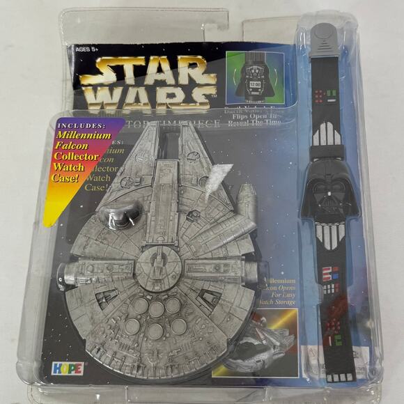 Star Wars Collector Timepiece Darth Vader Watch Millenium Falcon Watch Case - Picture 2 of 6